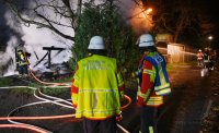 Brandserie: Schuppen-Brand in Rottenburg - Oberndorf