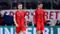 Fussball  DFB Pokal Achtelfinale  24/25: FC Bayern Muenchen - Bayer 04 Leverkusen