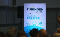 Wahlkampf; Oberbuergermeister Boris Palmer (Die Gruenen)