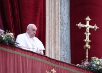 Rom; Papst Franziskus I. spricht den Urbi Et Orbi Segen