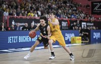 Basketball 1. Bundesliga 23/24: Tigers Tuebingen - HAKRO Merlins Crailsheim