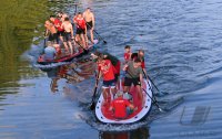 Volleyball Mannschaften des TV Rottenburg beim Team Stand Up Paddling