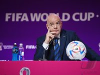 FUSSBALL WM 2022 Eroeffnung Pressekonferenz: FIFA Praesident Gianni Infantino (Schweiz)