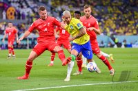 FUSSBALL WM 2022 Vorrunde: Brasilien - Schweiz