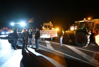 Themenbild: Bauernprotest in Rottenburg (Kreis Tuebingen), Blockade Autobahnzubringer B 28