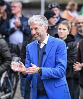 Eroeffnung der Radbruecke West in Tuebingen durch OB Boris Palmer