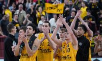 Basketball 1. Bundesliga 23/24: Tigers Tuebingen - FC Bayern Muenchen Basketball