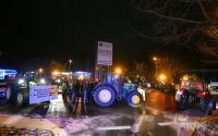 Themenbild: Bauernprotest in Rottenburg (Kreis Tuebingen), Blockade Autobahnzubringer B 28