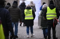 Demonstration auf dem Rottenburger Marktplatz (Kreis Tuebingen)