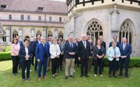 Auswaertige Kabinettssitzung im Kloster Bebenhausen (Sommerrefektorium)