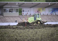 Fussball International EURO 2024: Hermann-Saam-Stadion bekommt einen neuen Rasen