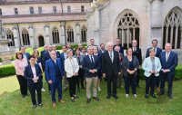 Auswaertige Kabinettssitzung im Kloster Bebenhausen (Sommerrefektorium)