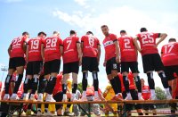 Fussball Regionalliga Sued, Familientag TSG Balingen Fotoshooting Media Day