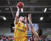 Basketball 1. Bundesliga 23/24: Tigers Tuebingen - FC Bayern Muenchen Basketball