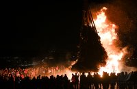 Nikolausfeuer in Hirrlingen (Kreis Tuebingen)