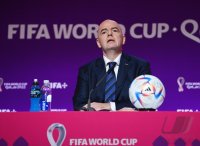 FUSSBALL WM 2022 Eroeffnung Pressekonferenz: FIFA Praesident Gianni Infantino (Schweiz)