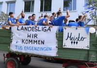 Fussball Bezirksliga  21/22:  TuS Ergenzingen feiert die Meisterschaft