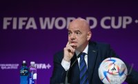 FUSSBALL WM 2022 Eroeffnung Pressekonferenz: FIFA Praesident Gianni Infantino (Schweiz)