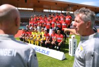 Fussball Regionalliga Sued, Familientag TSG Balingen Fotoshooting Media Day