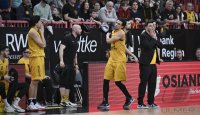 Basketball 1. Bundesliga 23/24: Tigers Tuebingen - HAKRO Merlins Crailsheim