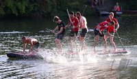 Volleyball Mannschaften des TV Rottenburg beim Team Stand Up Paddling