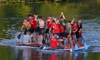 Volleyball Mannschaften des TV Rottenburg beim Team Stand Up Paddling