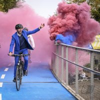 Eroeffnung der Radbruecke West in Tuebingen durch OB Boris Palmer