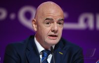 FUSSBALL WM 2022 Eroeffnung Pressekonferenz: FIFA Praesident Gianni Infantino (Schweiz)