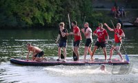 Volleyball Mannschaften des TV Rottenburg beim Team Stand Up Paddling