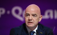 FUSSBALL WM 2022 Eroeffnung Pressekonferenz: FIFA Praesident Gianni Infantino (Schweiz)