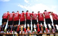 Fussball Regionalliga Sued, Familientag TSG Balingen Fotoshooting Media Day