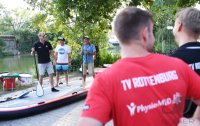 Volleyball Mannschaften des TV Rottenburg beim Team Stand Up Paddling