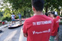 Volleyball Mannschaften des TV Rottenburg beim Team Stand Up Paddling