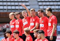 Fussball Regionalliga Sued, Familientag TSG Balingen Fotoshooting Media Day